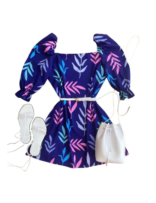 Vestido Orquidea azul