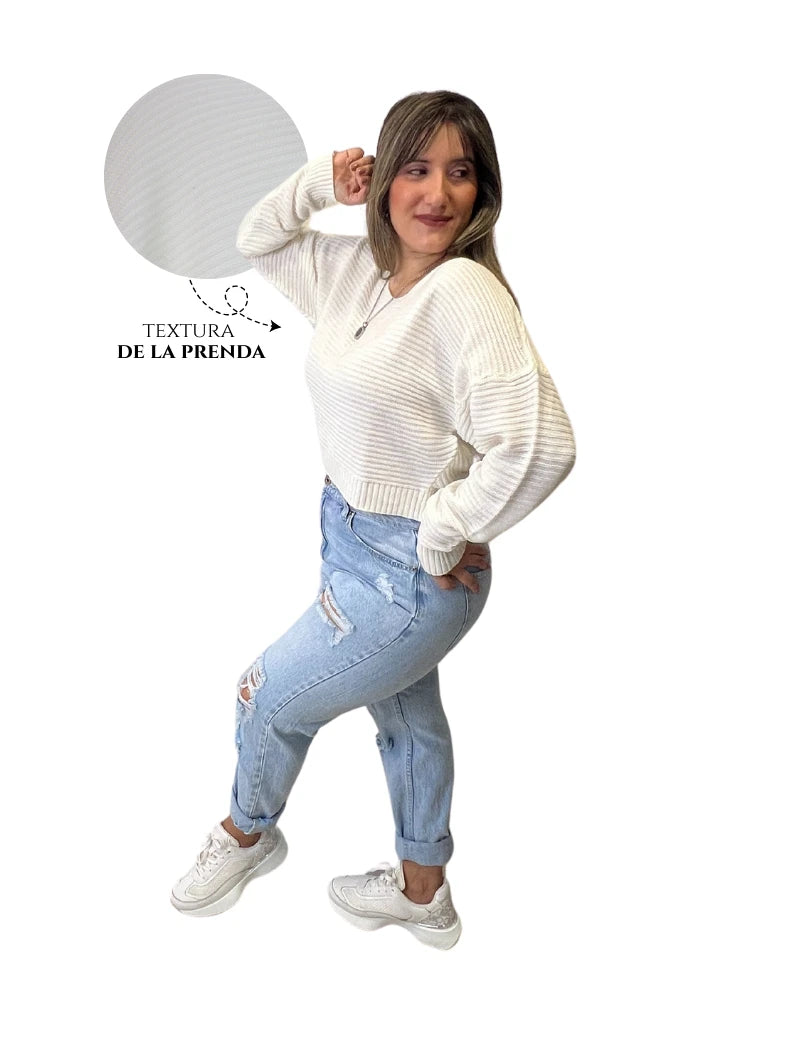 Buzo New York blanco