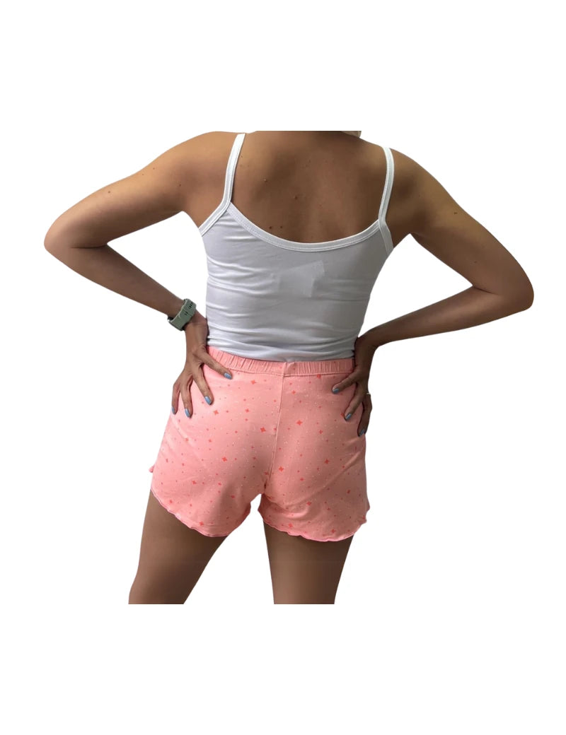 Pijama short naranja