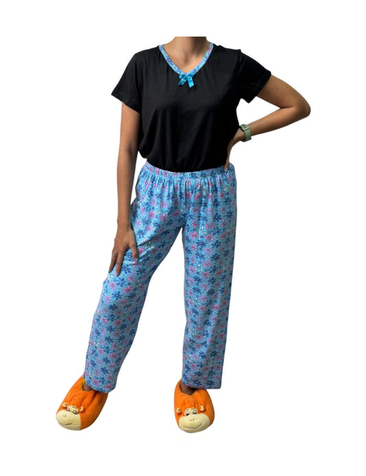 Pijama pantalón azul