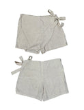 Falda short Lino mocca