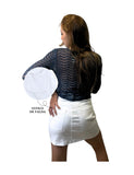 Falda Marinera blanca