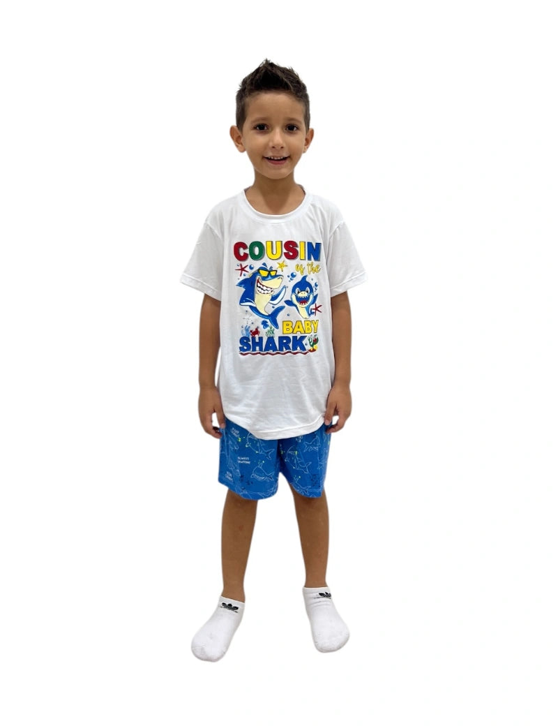 Pijama Short Baby Shark