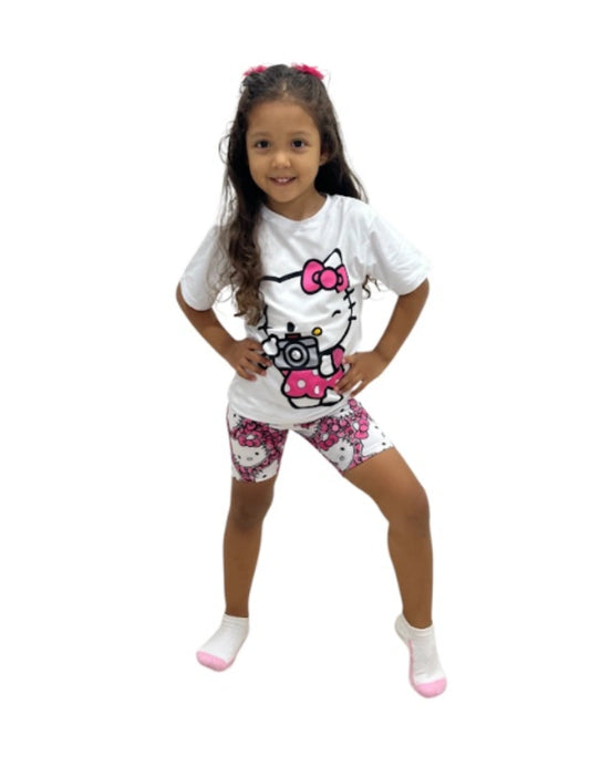 Conjunto short hello kitty
